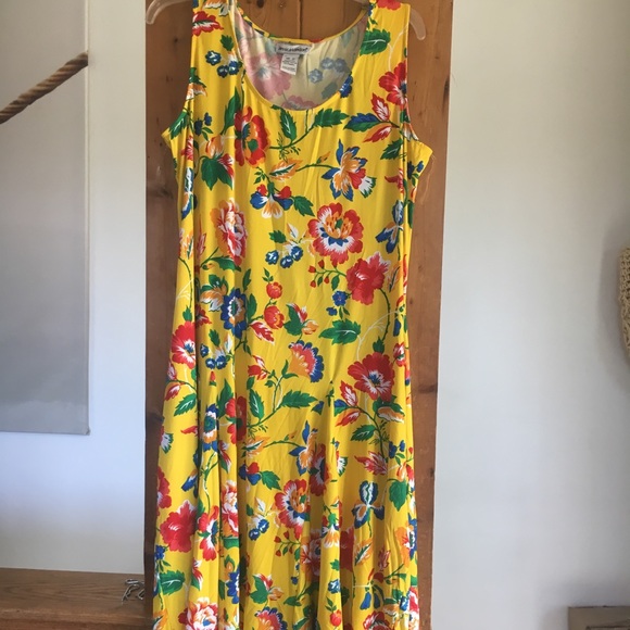 NWT 12W yellow floral sundress - Picture 3 of 5